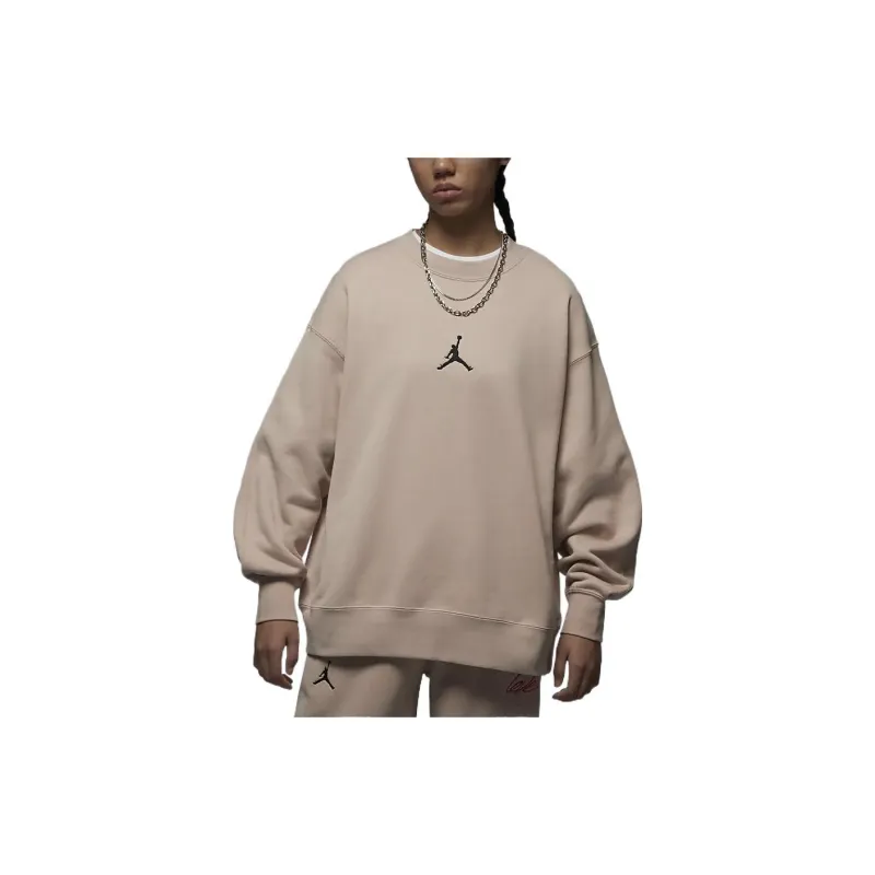 Jordan Flight Sweatshirts Women's Fossil Lime-3