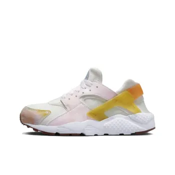 Nike Air Huarache Run GS Slip Resistant Cushioning Low Top Kids' Running Shoes Pink White Teenagers