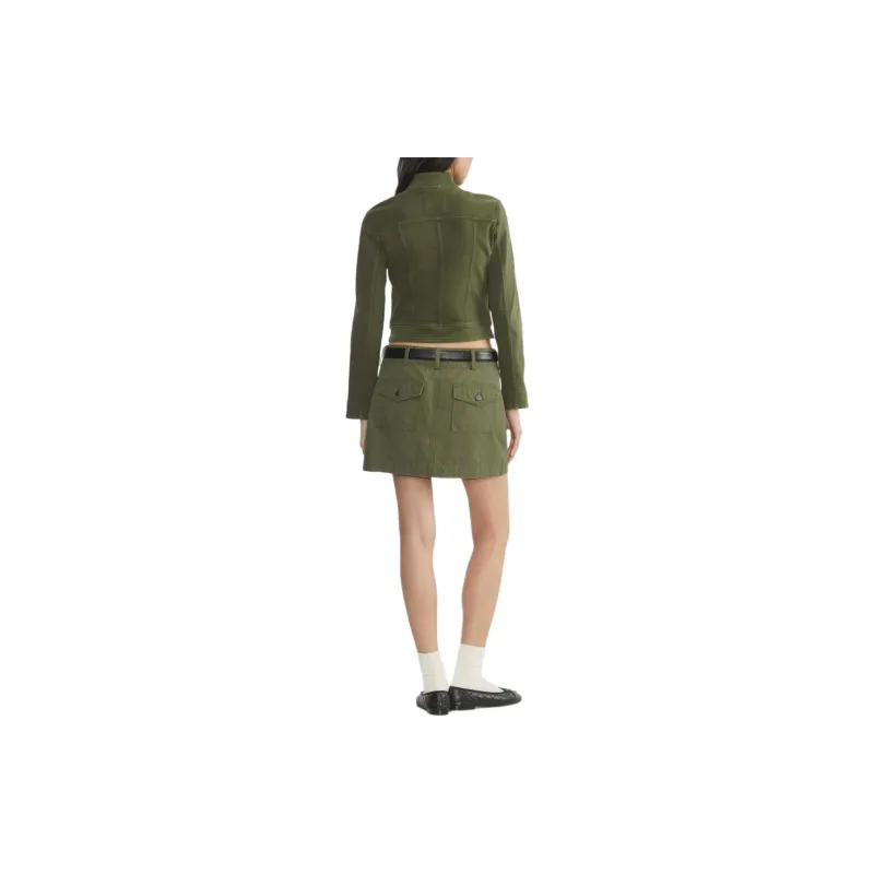 ARITZIA Sunday Best Lourdes Jacket Jackets Coats Women's Fatigue/Army Green-3