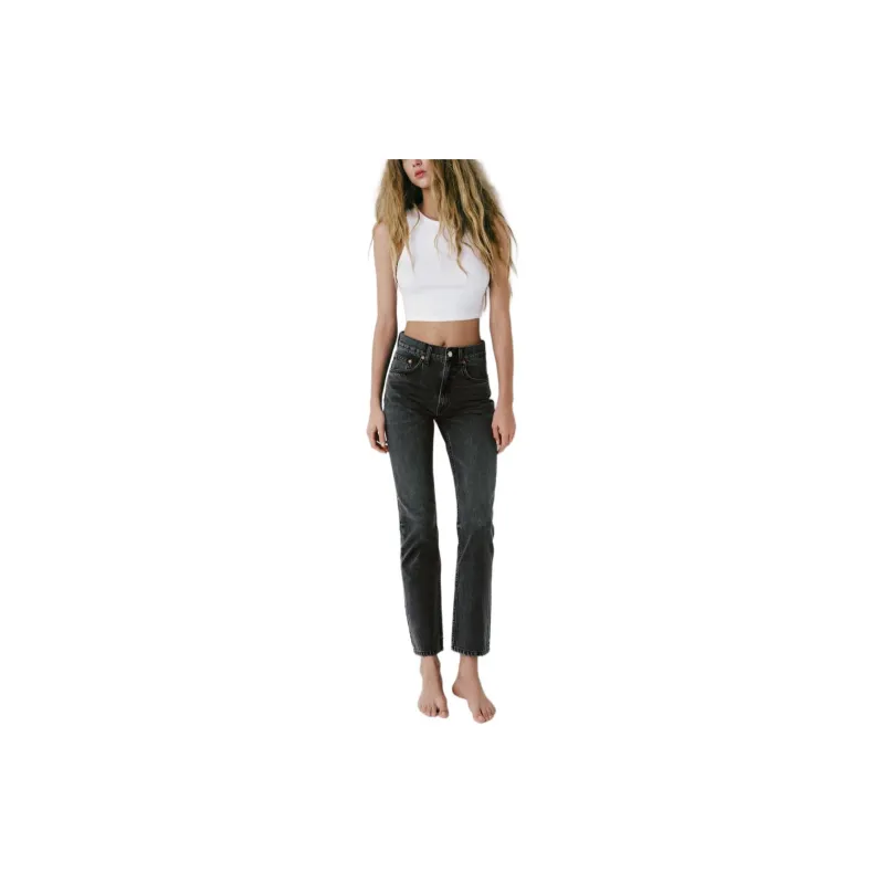 ZARA Jeans Women's Dark Gray-2