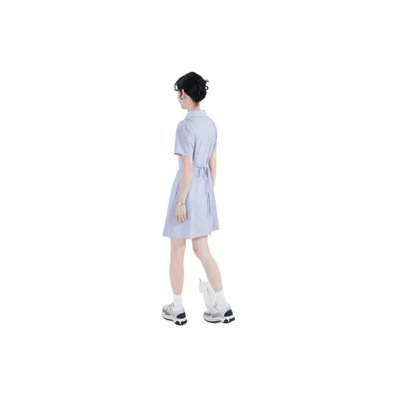 Gui'er Short-Sleeved Dresses Women's Light Blue-1