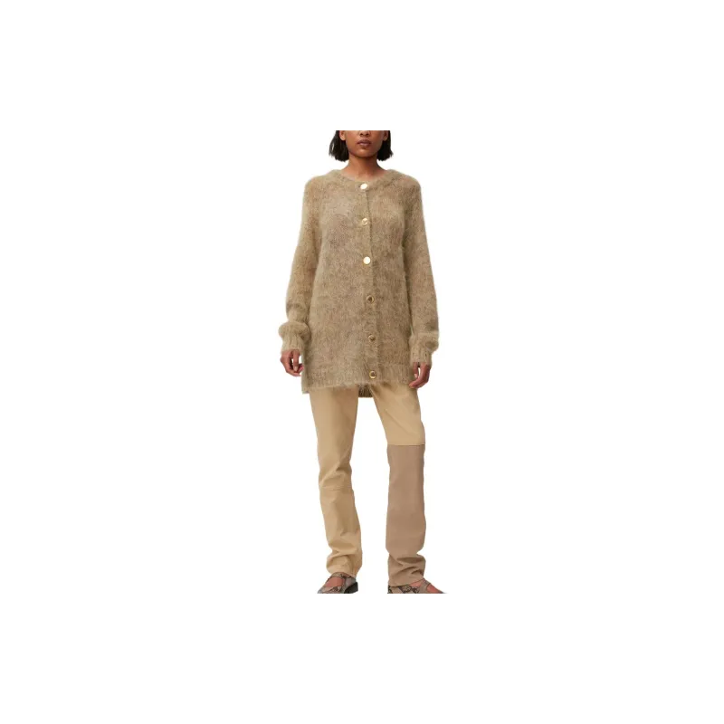 GANNI FW22 Knitwear Women's Khaki-1
