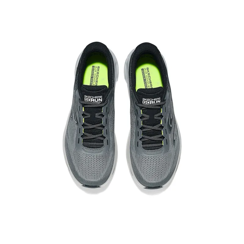 Skechers WOMEN'S GO Series Wear Resistant Low Top Running Shoes Men's Black Gray-2
