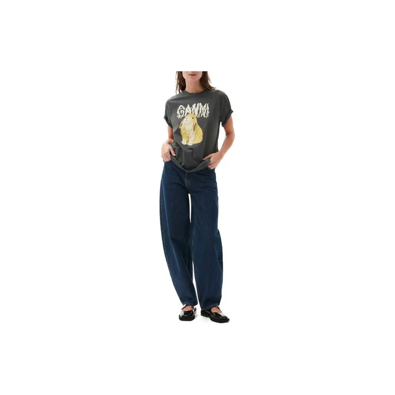 GANNI T Shirts Women's Gray-1