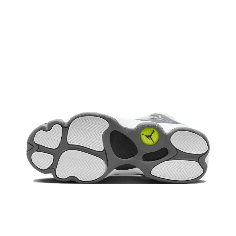 Jordan Air Jordan 6 Rings Slip Resistant Anti Kick Cushioning Mid Top Children's Basketball Shoes White Teenagers-5