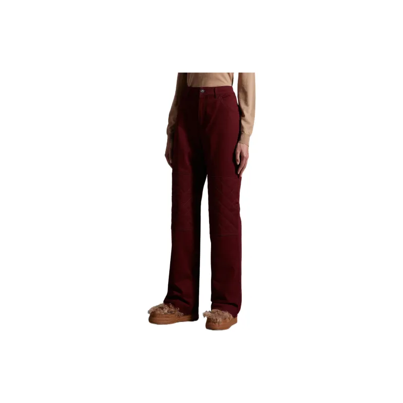 Moncler Casual Pants Women's Red-2