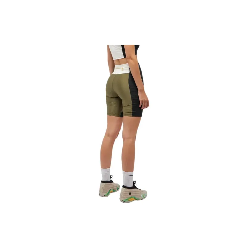 JORDAN X Aleali May Biker Short Medium Olive-2