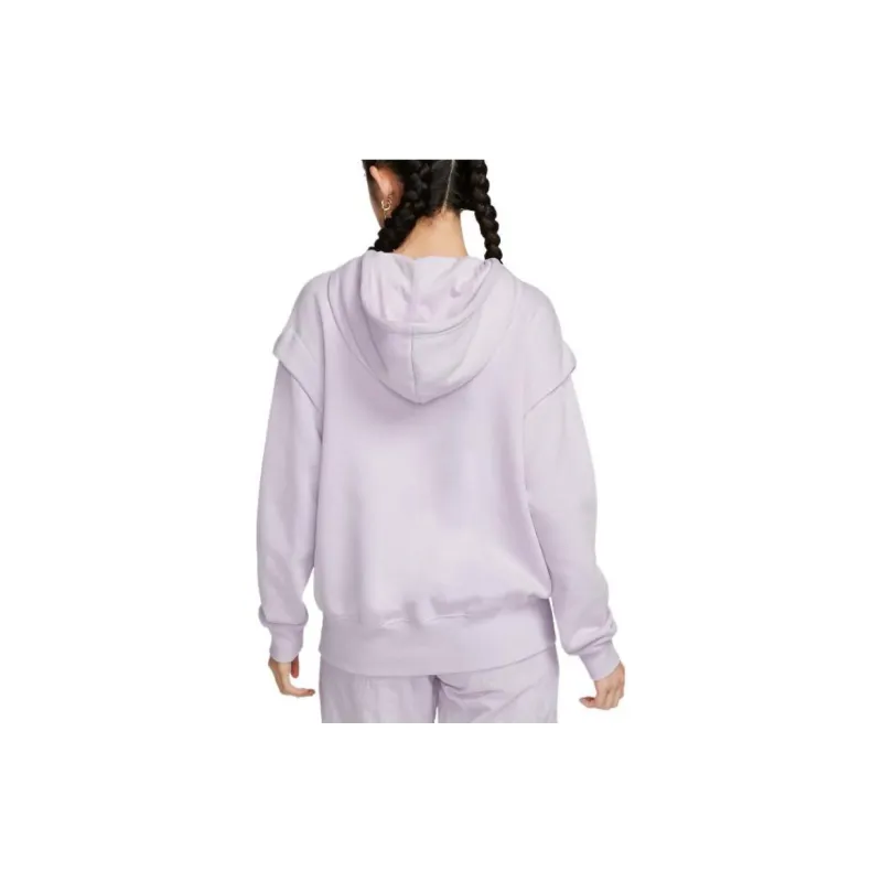 Nike Women'ss Letter Print Casual Hooded Sweatshirt Purple-4