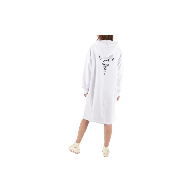 DIESEL Long-Sleeved Dresses Women's White-2