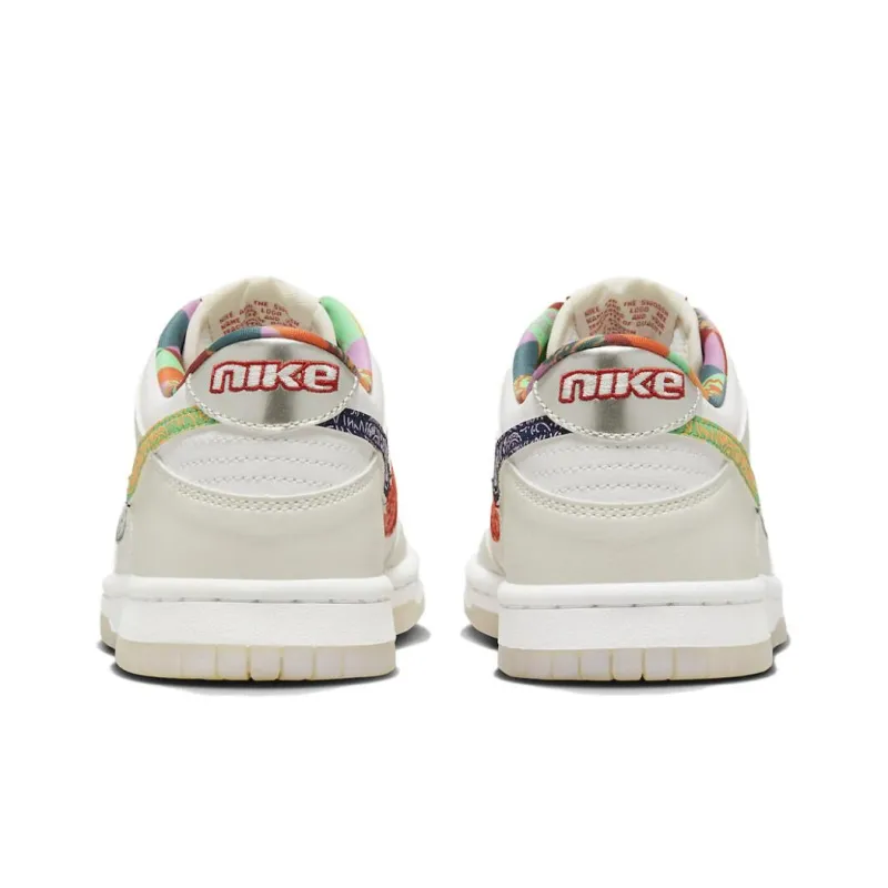 Nike Dunk Low White Multi-Color Paisley GS-7