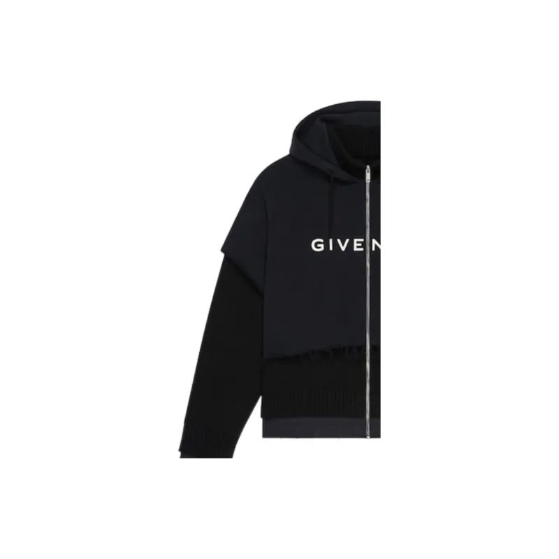 Givenchy Layered Zipped Hoodie-4