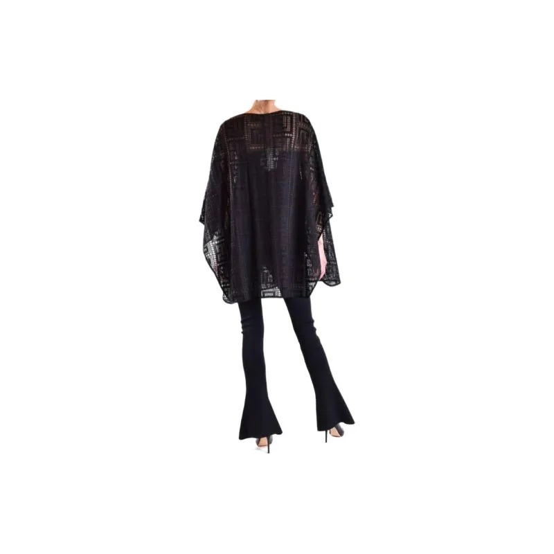 BALMAIN Monogram Motif Semi sheer Beach Dress-2