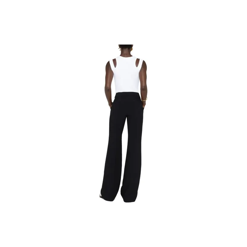 JIL SANDER High waisted Flared Trousers-3
