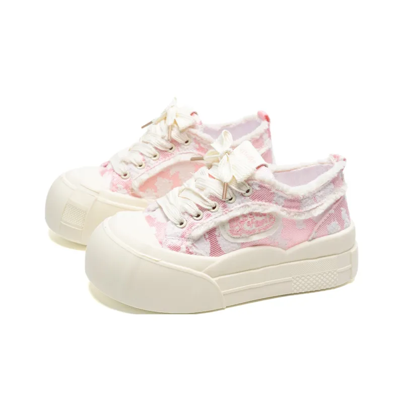 Anime Story Slip Resistant, Abrasion Resistant, Lightweight Low Top Skateboard Shoes Women's White-7