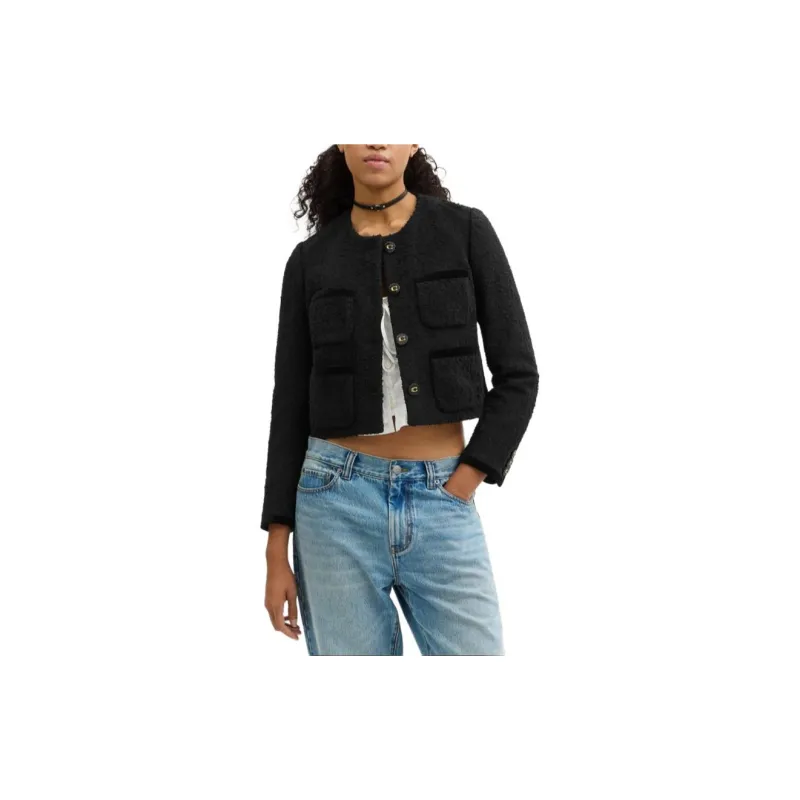 COACH Jackets Coats Women's Black-1
