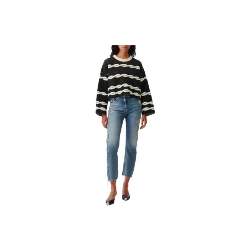 IRO NIGHT Albury Ripped Straight leg Jeans-1