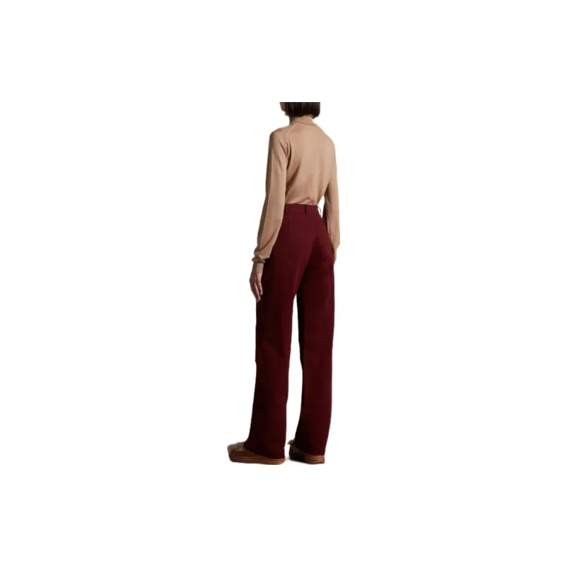 Moncler Casual Pants Women's Red-3