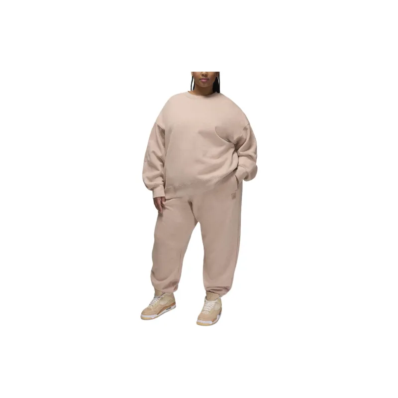 Jordan Flight Knitted Sports Pants Women's Light Pink-2