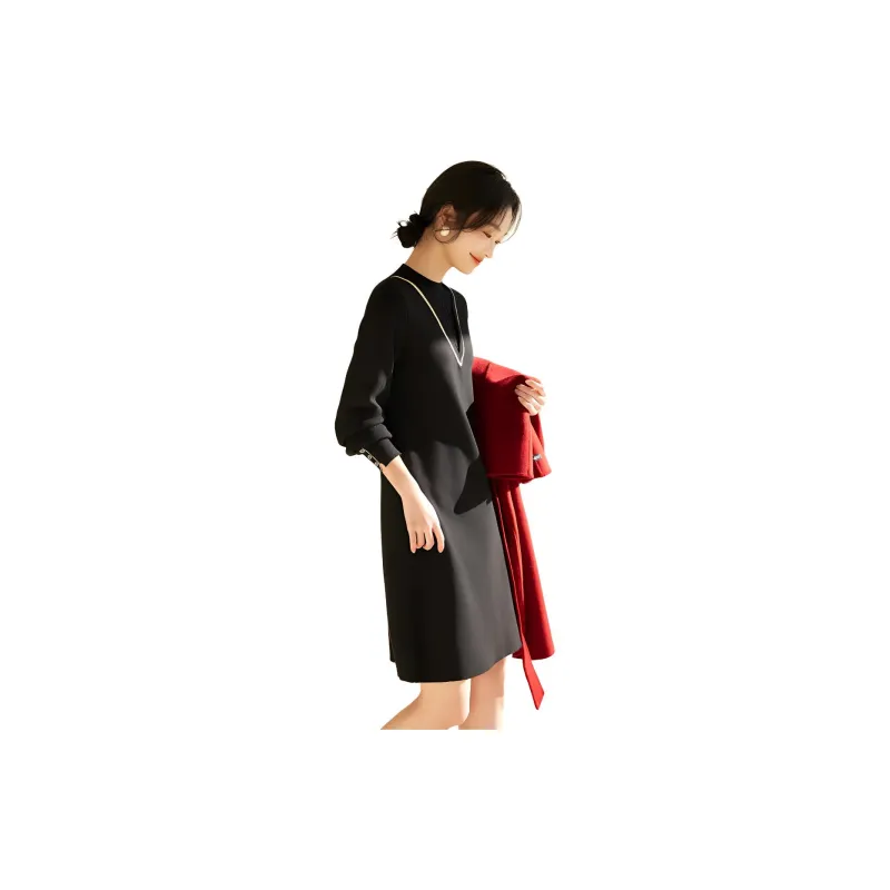 XWI Long Sleeved Dress Women's Black-3