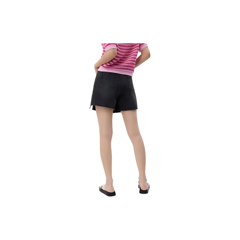Broadcast Denim Short Skirts Women's Black-2