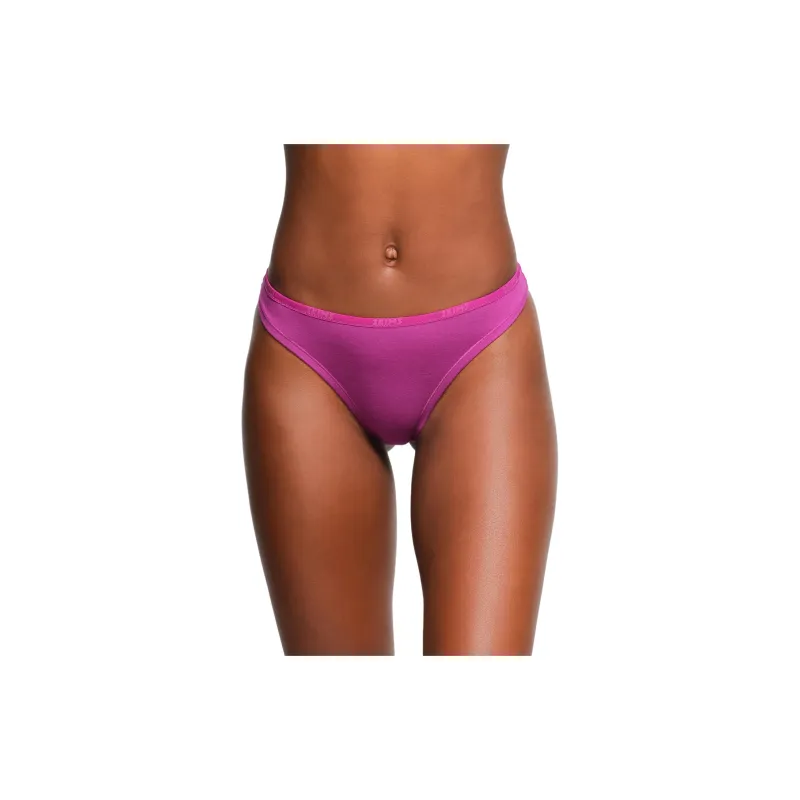 SKIMS COTTON LOGO DIPPED THONG Underpants Women's LOLLIPOP/Strawberry Color-1