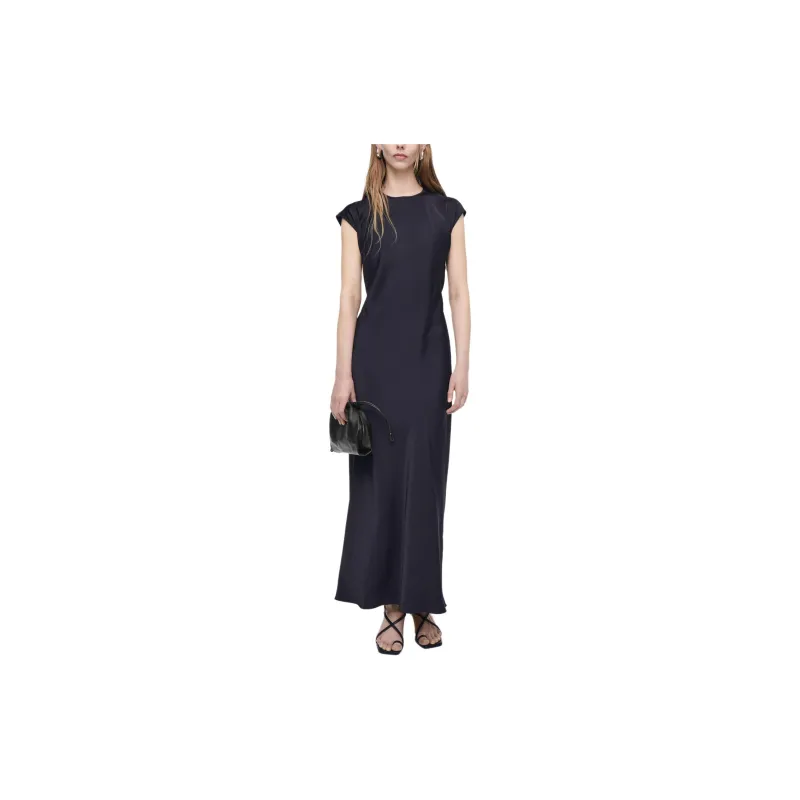 COS Short Sleeved Dress Women's Navy Blue-1