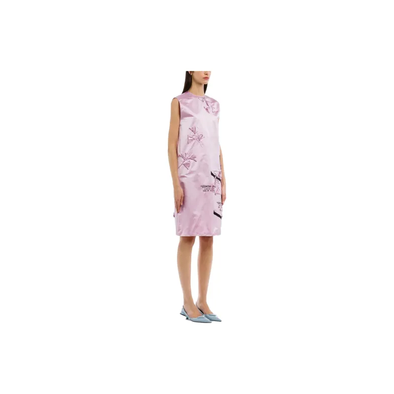 PRADA Sleeveless Dresses Women's Pink Purple-3