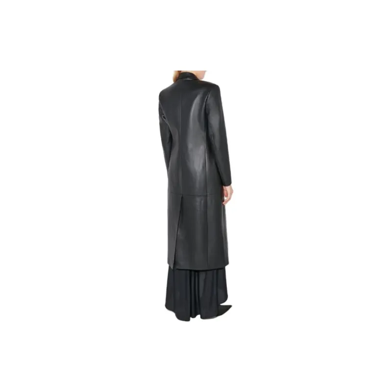 Misbhv Single-breasted Leather Coat-2