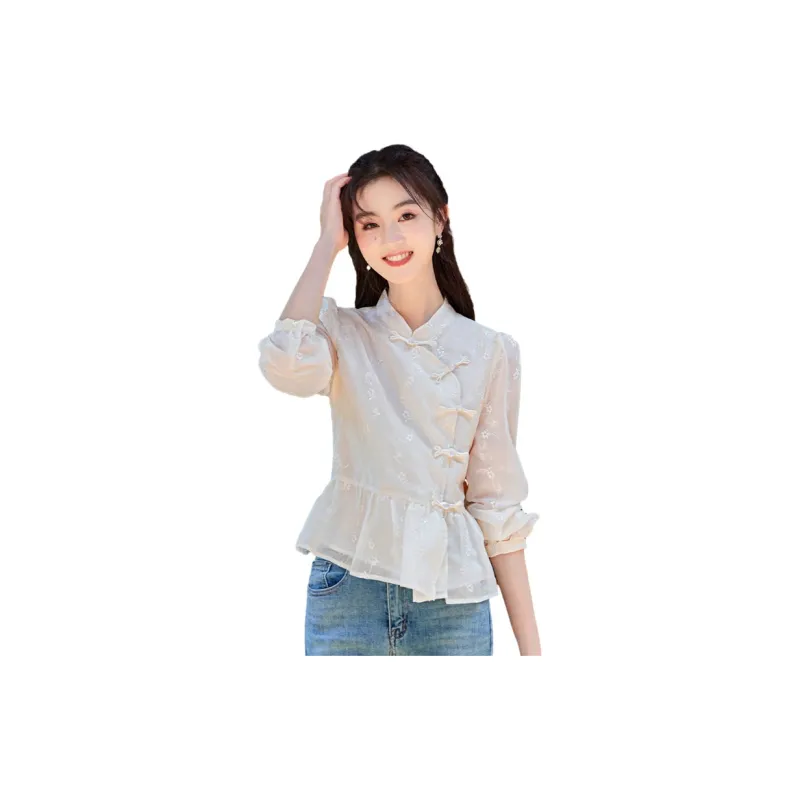 Like The Age Of Water Shirt Women's Beige-2