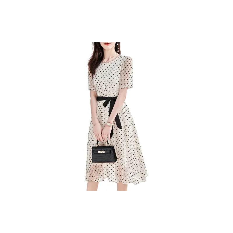Dme Short Sleeved Dresses Women's White-1
