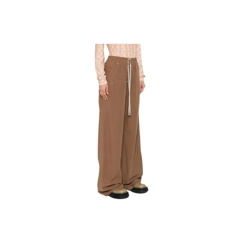 Rick Owens DRKSHDW Gabardine Straight Leg Drawstring Trousers-3