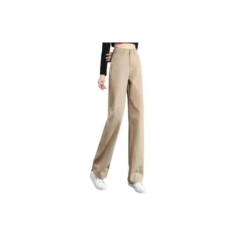 Mo Han Yi Mei Jeans Women's Khaki-1