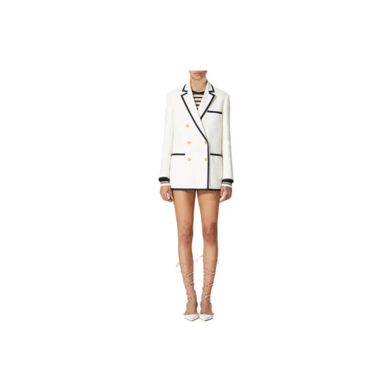 Valentino Double Breasted Long Sleeved Jacket-1