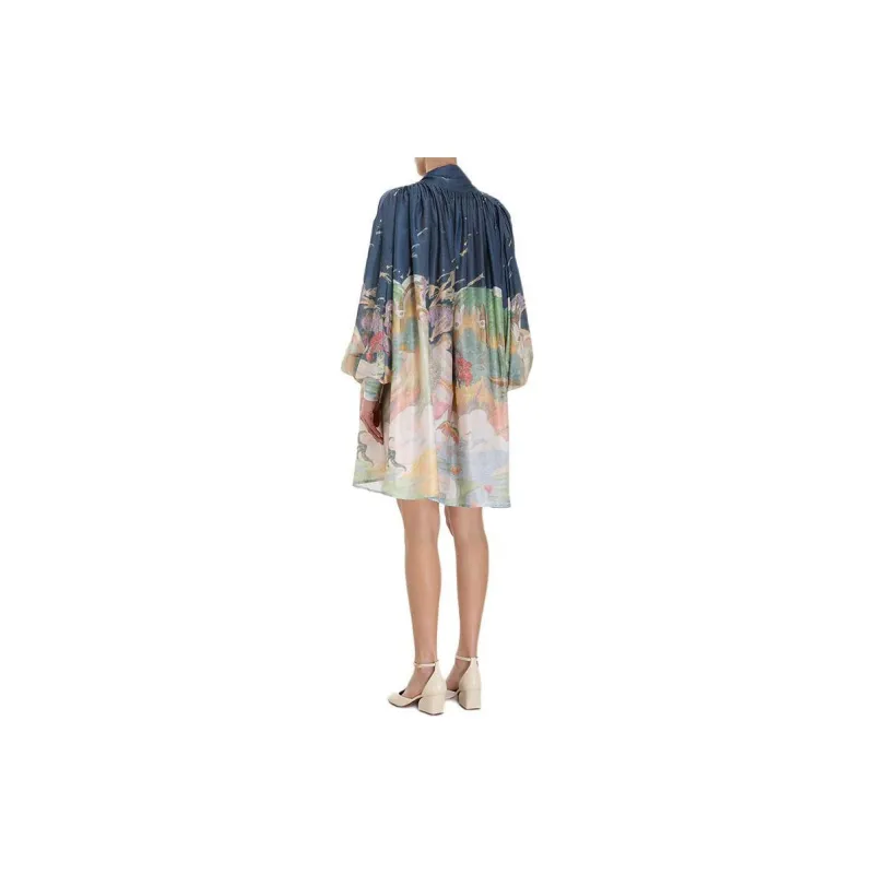 Zimmermann Lyrical Barrel Silk Minidress-2