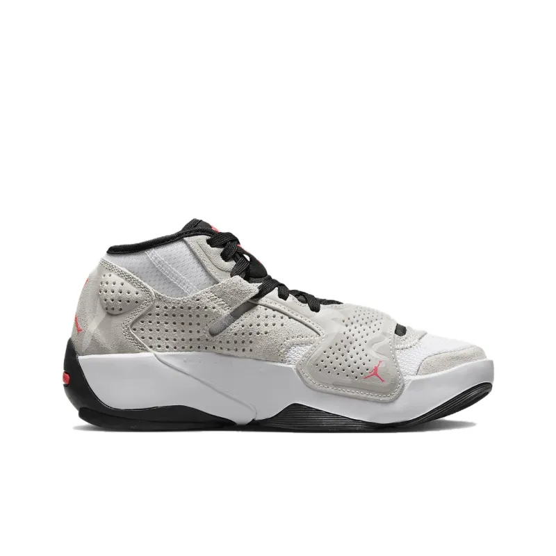 Jordan Zion 2 Zion 2 GS Slip-Resistant Cushioning Mid-Top Children's Basketball Shoes Gray Teenagers-1