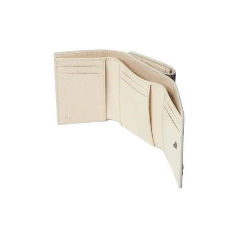 GUCCI Supreme Canvas Wallet Men's Beige & Ebony-4