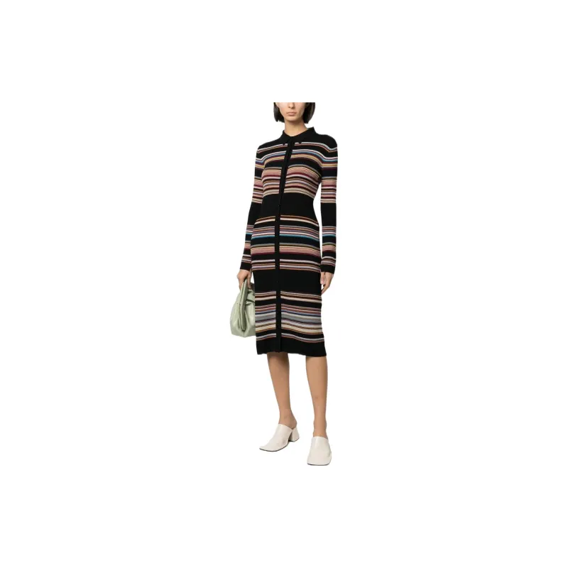 Paul Smith Paul Smith Classic Striped Series Long-Sleeved Dresses Women's Multicolor-3