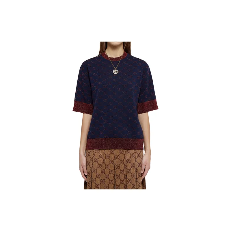 GUCCI Sweater Women's Navy Blue-2