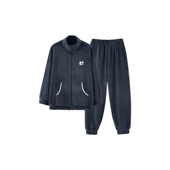 Qiao Ni Tong Pajama Set Men's Navy Blue