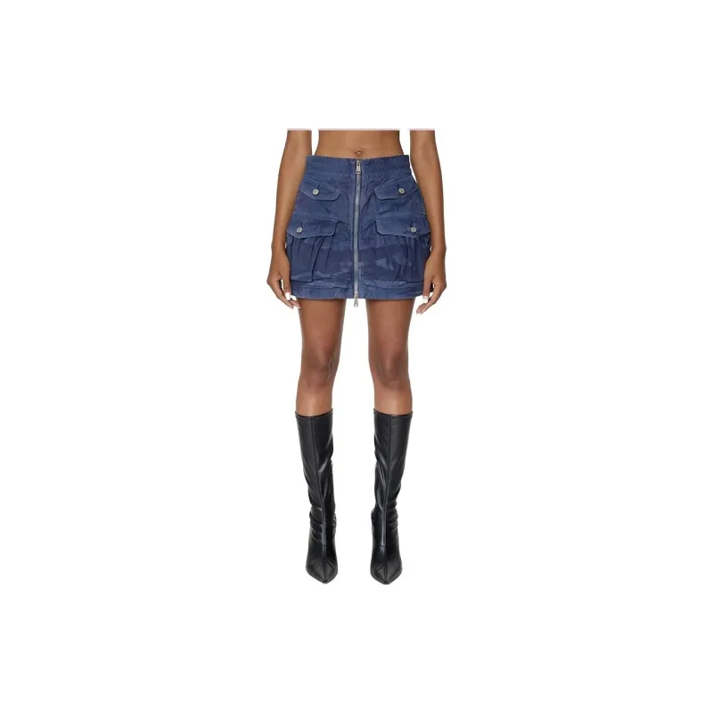 DIESEL Cargo Short Skirts Women's Royal Blue-1