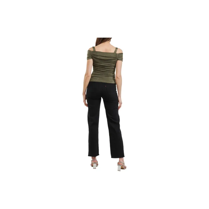 GUESS Strapless Top Women's Green-2
