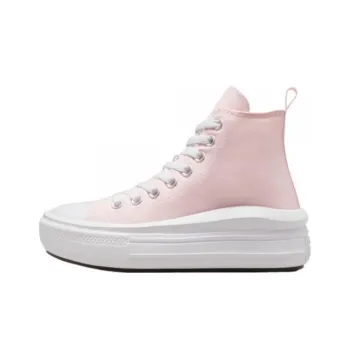 Converse All Star Move Anti Slip Wear Resistant High Top Kids Canvas Shoes Pink White Teenagers