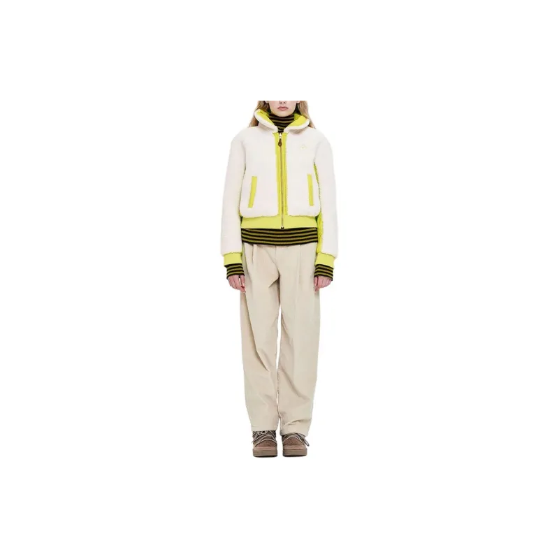 Kirsh FW23 Velvet feel Coat Women's Lime Gray-2