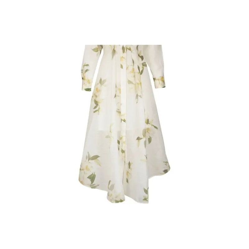 Zimmermann Harmony Floral-Printed Draped Midi Dress-6