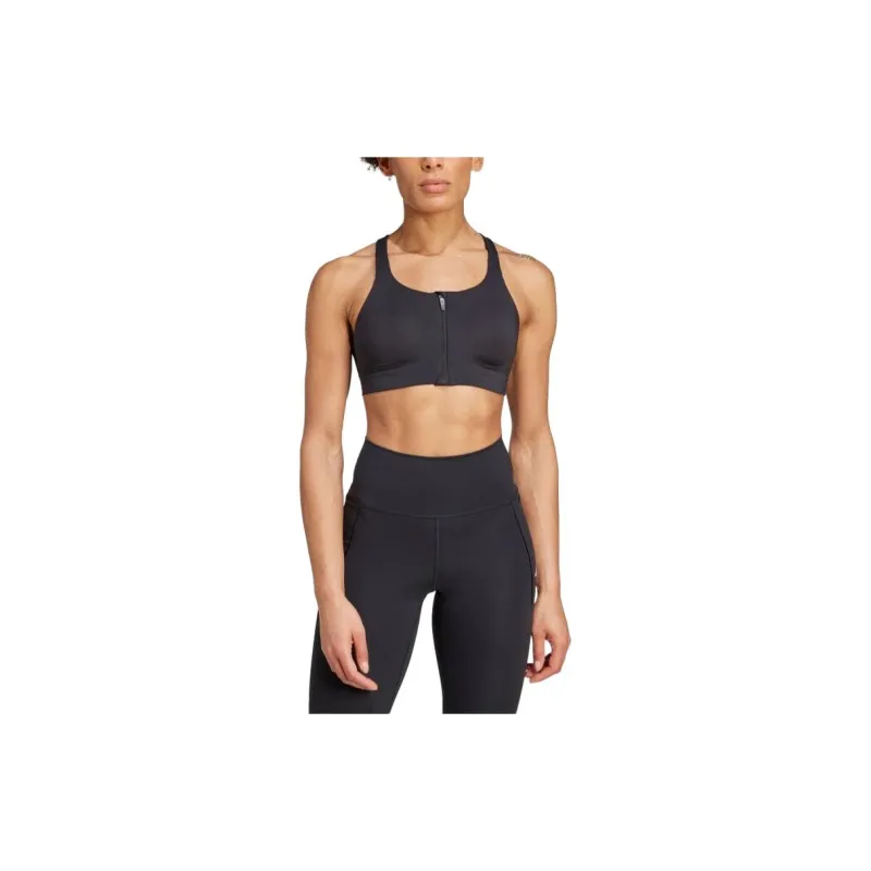 Adidas Free Shipping With AdiClub Tlrd Impact Luxe High Support Zip Bra-3