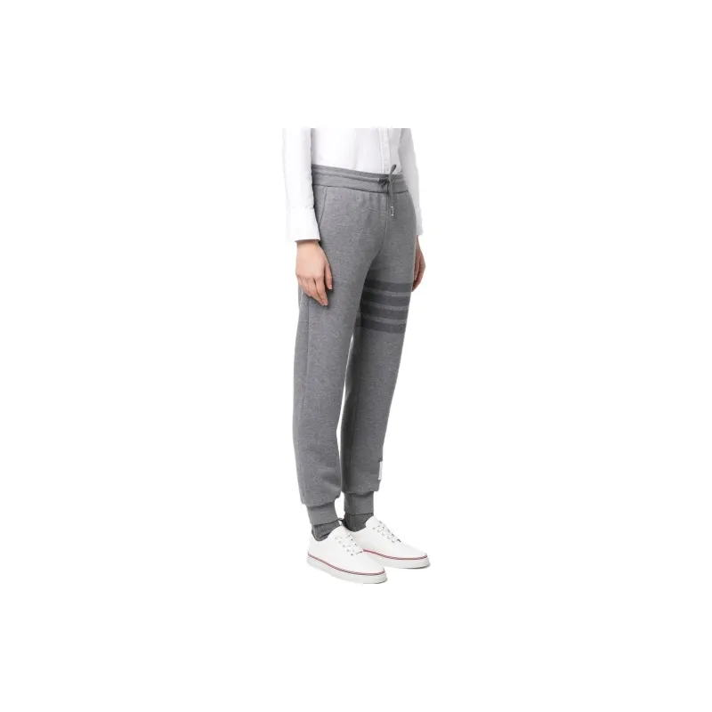 THOM BROWNE 4 Bar Drawstring Joggers-4