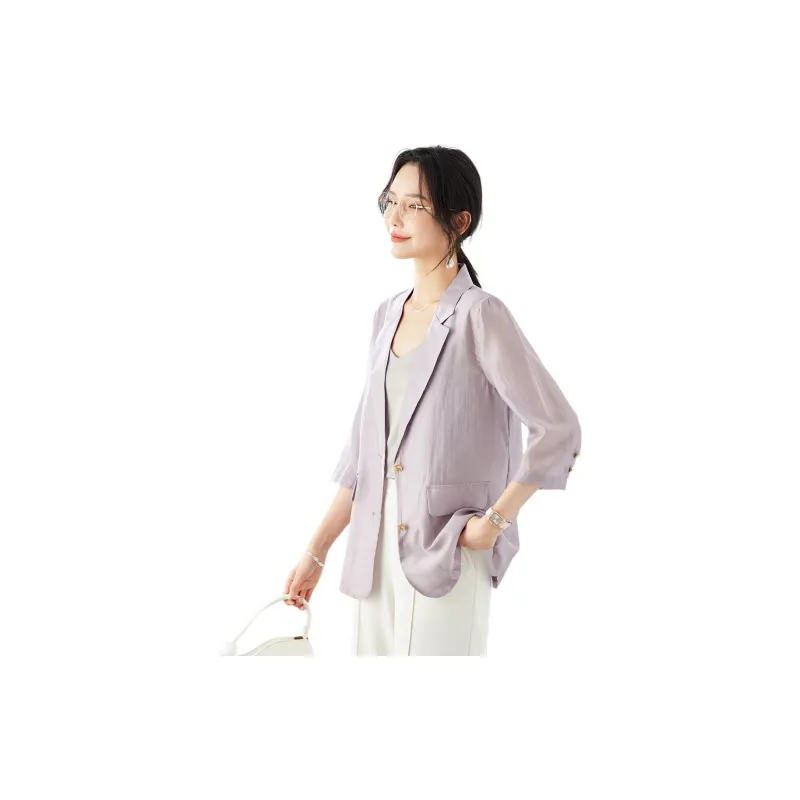 TERRE BLEUE Business Suit Women's Purple-6