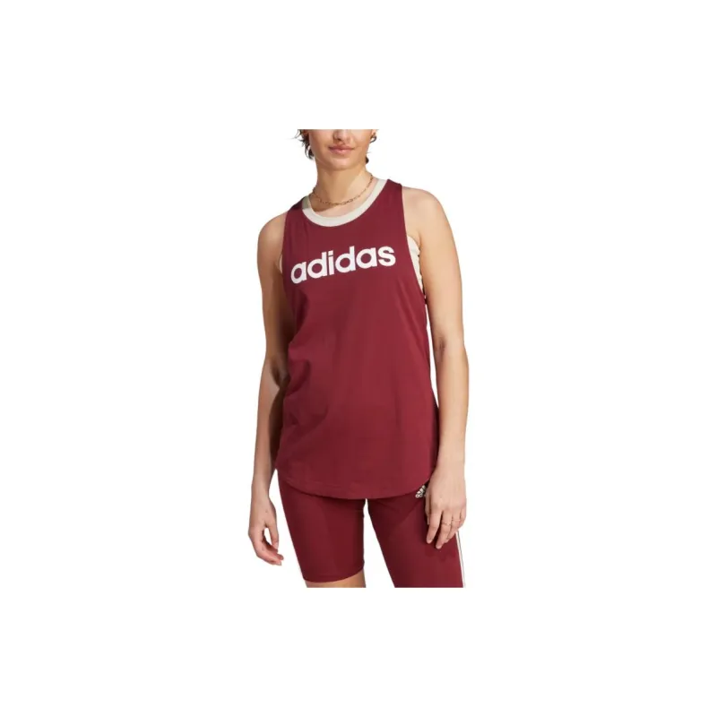Adidas ESSENTIALS Tank Tops Women's Dark Shadow Red-2