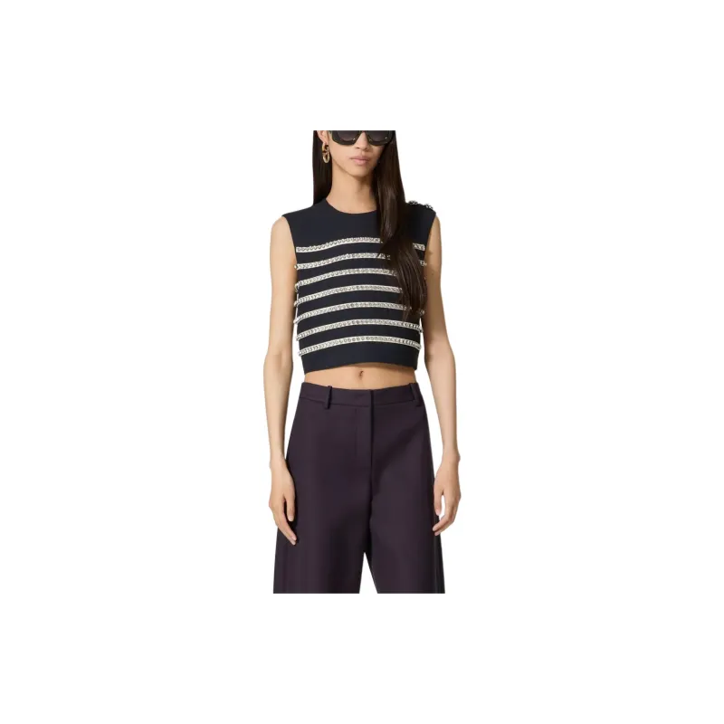 Valentino Tank Tops Women's Black-2