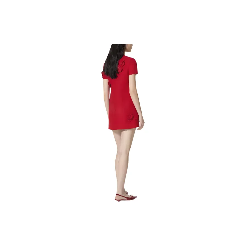 Valentino SS24 Short-Sleeved Dresses Women's Red-2